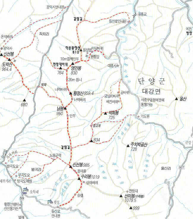 암릉 및 노송 이미지