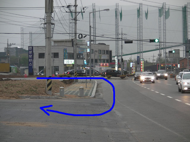 입장교차로(천안방면) 이미지