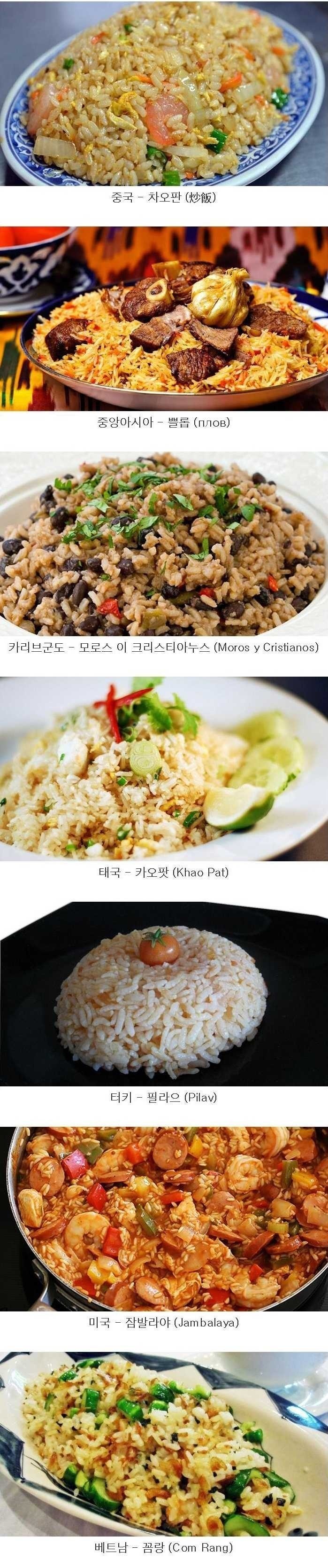 각 나라별 볶음밥 | 인스티즈