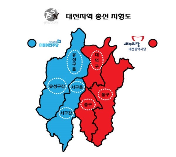 대전시 20대 총선과 대선 비교 | 인스티즈