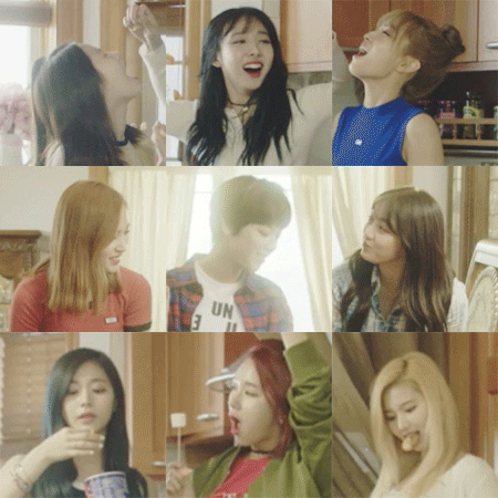 [트와이스] 트둥이들 9명 다있는 9분할 짤들.gif | 인스티즈