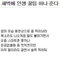 새벽에 인생 꿀팁하나 준다.jpg | 인스티즈