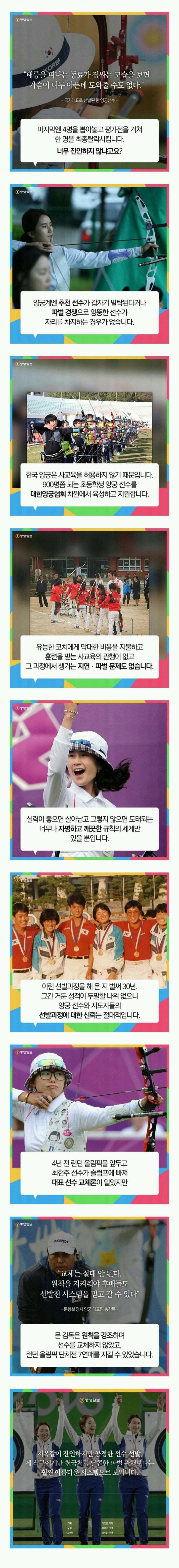 우리나라가 양궁이 금메달을 따는 이유 | 인스티즈