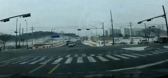 횡단보도건널때 휴대폰보고 가지말아야하는 이유 gif | 인스티즈