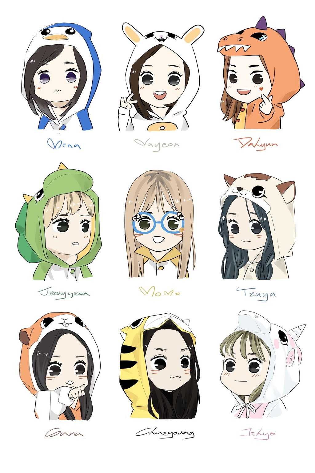 지구를 지키는 9마리의 트와이스 동물친구들 | 인스티즈