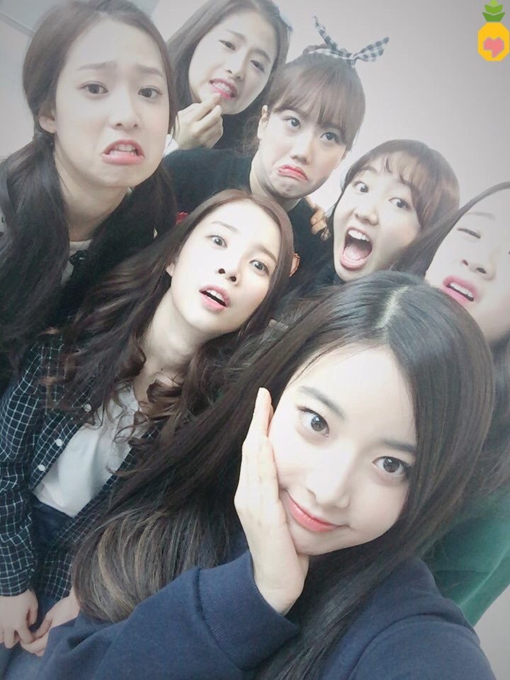 에이프릴+윤채경,조시윤 얼굴몰아주기 | 인스티즈