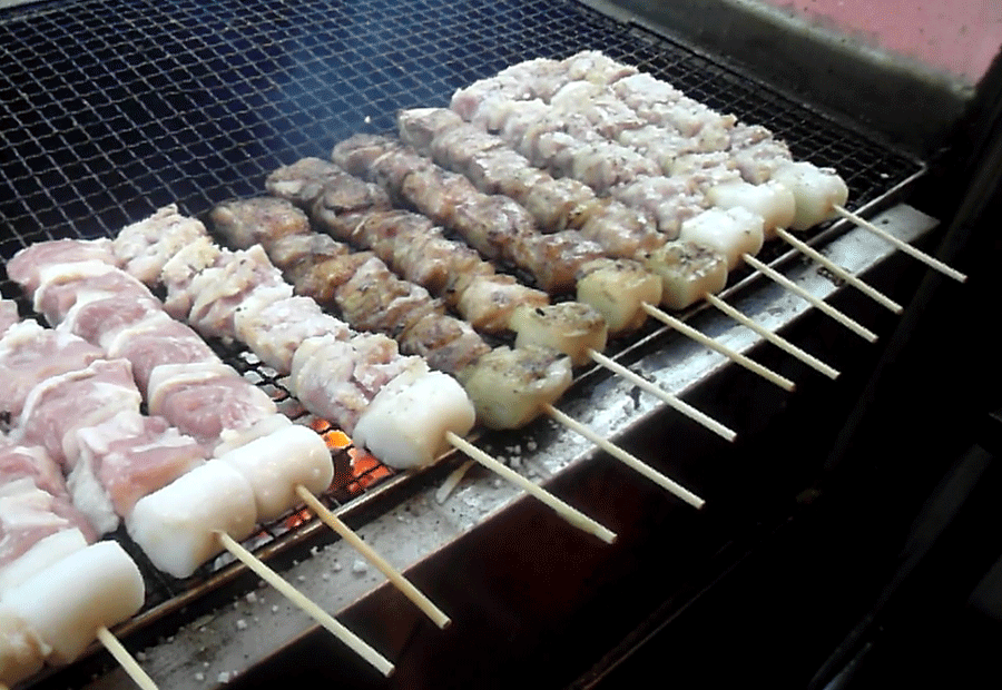 맛있는 간식! 출출할땐~ 닭꼬치 움짤 gif | 인스티즈