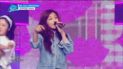 160416 음악중심 에이핑크.gif (feat.오마이걸) | 인스티즈