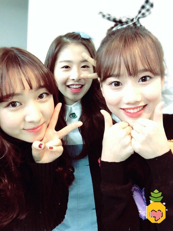 에이프릴+윤채경,조시윤 얼굴몰아주기 | 인스티즈