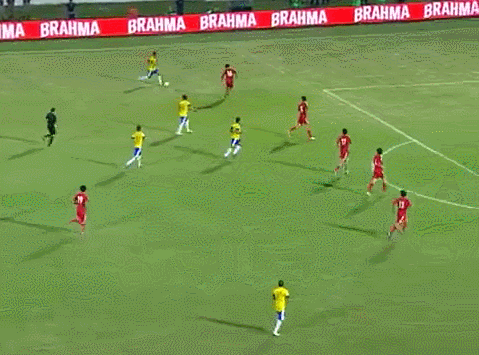 브라질과의 경기에서 골 넣는 중국.gif | 인스티즈