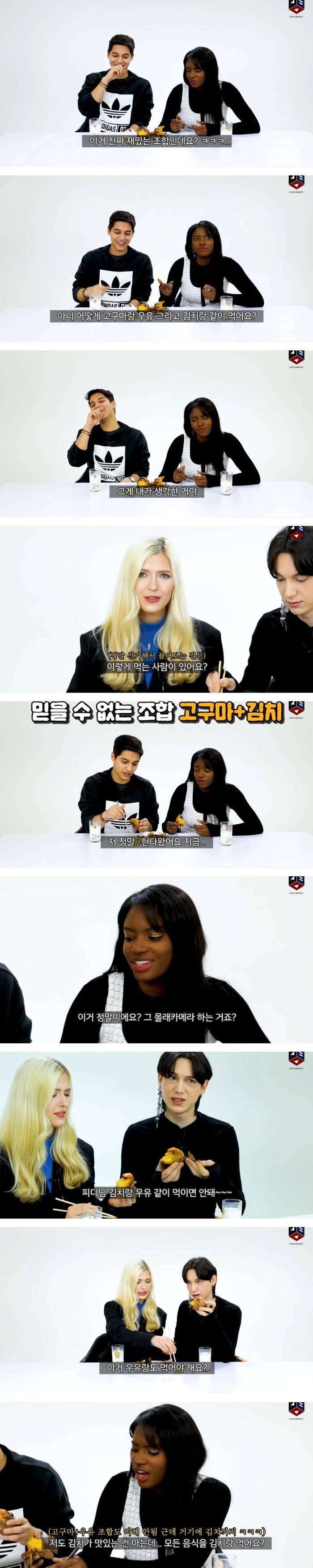 이해가 안되는데 이해하려고 노력하는 외국인 군고구마 맛보기ㅋㅋ jpg | 인스티즈