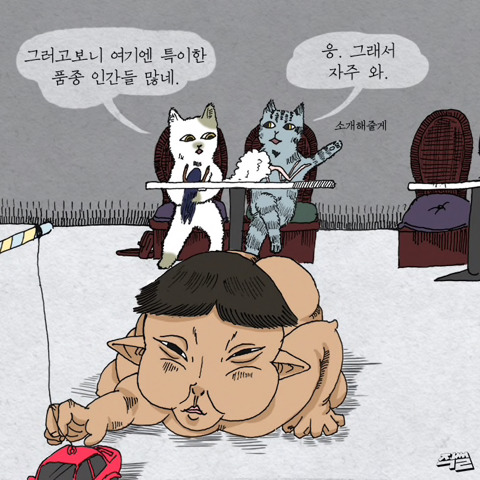 고양이가 애완 인간 키우는 만화 | 인스티즈