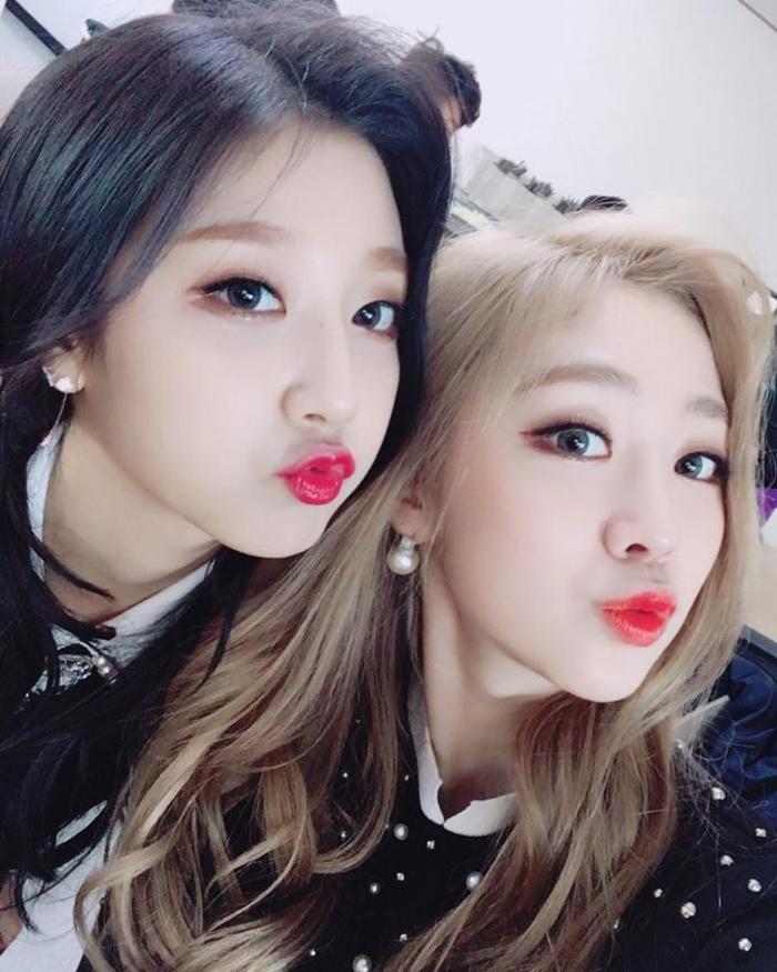 서로 주고받는(?) 러블리즈 무쌍자매.gif | 인스티즈