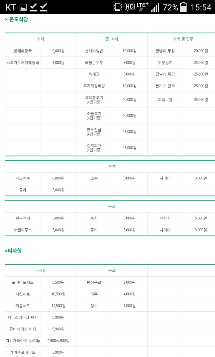 평창이 비싸다고 해서 다른 리조트 음식 가격을 찾아봄.jpg | 인스티즈