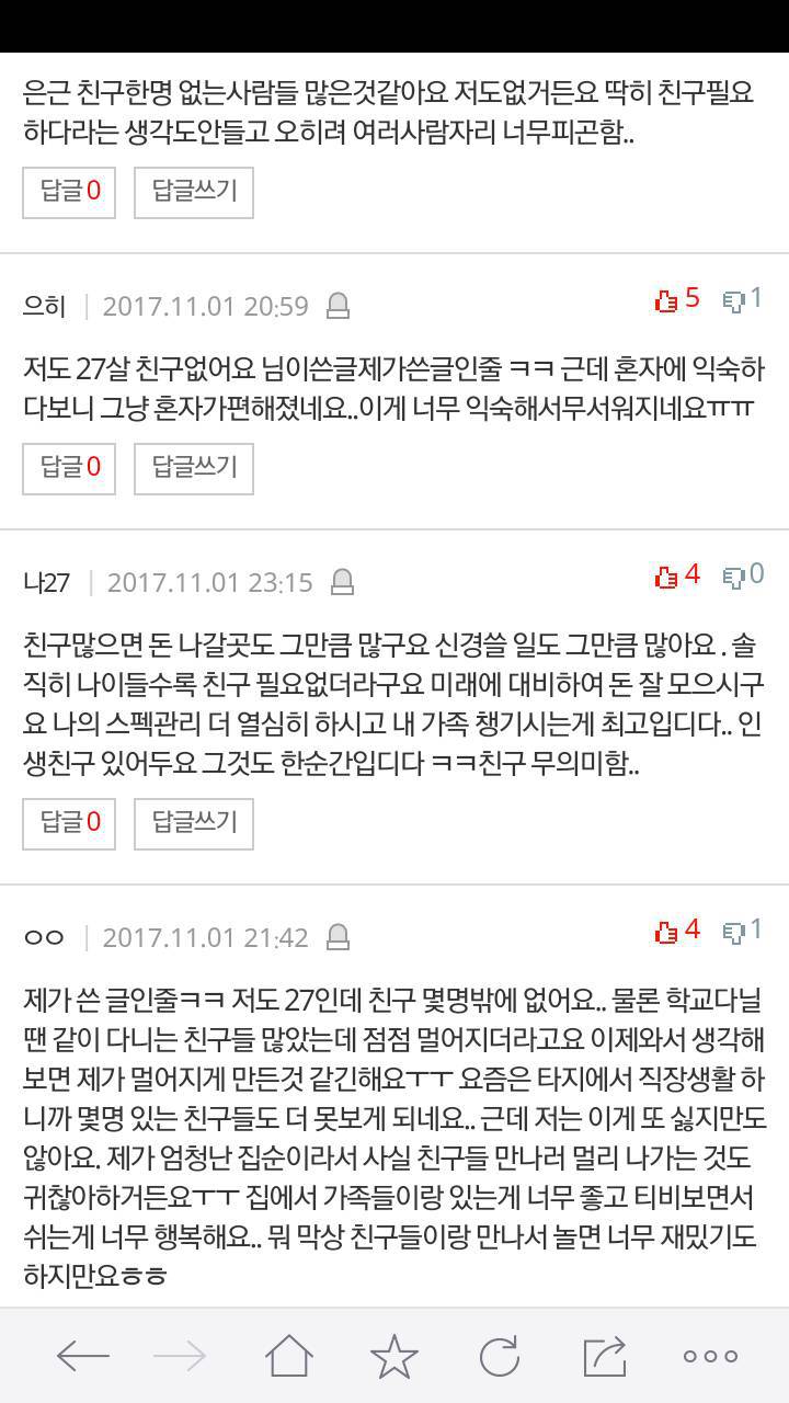 27살,친구가 한명도 없습니다 | 인스티즈