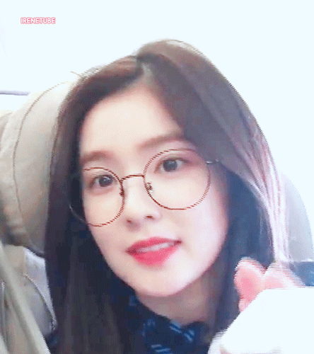 귀여운 안경 쓴 아이린.gif | 인스티즈